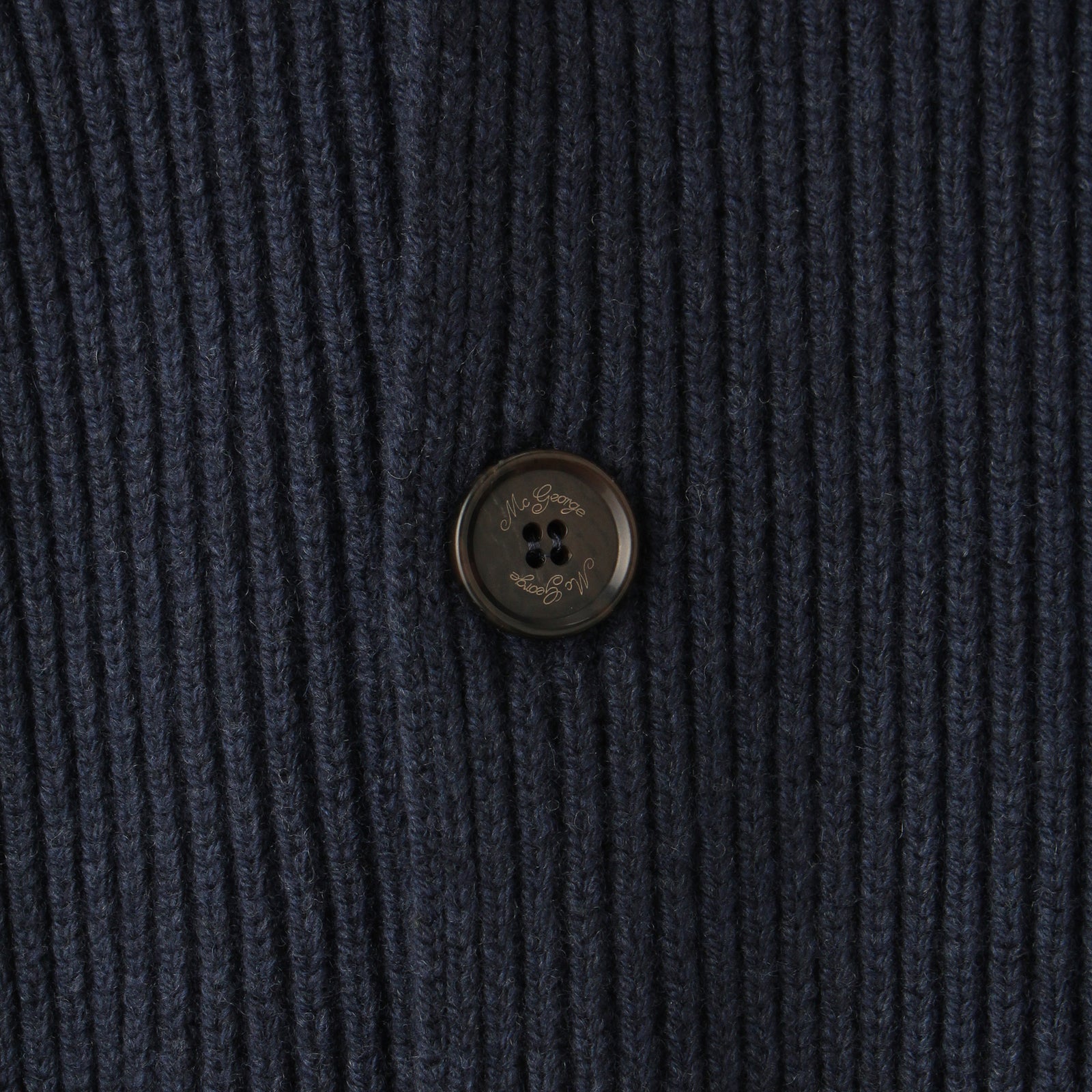 ショールカーディガン イングリッシュリブ ダブルブレステッド