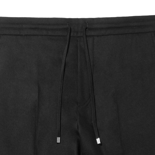 【干場別注モデル】H LUCANO ウールカシミヤストレッチ リラックスストレートパンツ FA1244X ブラック
