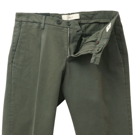 26AW BG07 コットンストレッチ ワンプリーツ テーパードパンツ ミリタリー