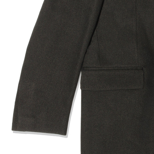 【干場別注】ストレッチカバートクロスチェスターコート ブラウン