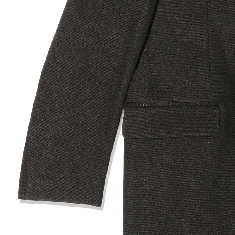 【干場別注】ストレッチカバートクロスチェスターコート ブラウン