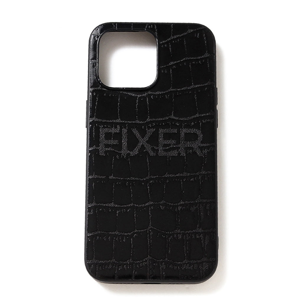 iPhone Crocodile Case ALL BLACK – MINIMAL WARDROBE（ミニマルワード 