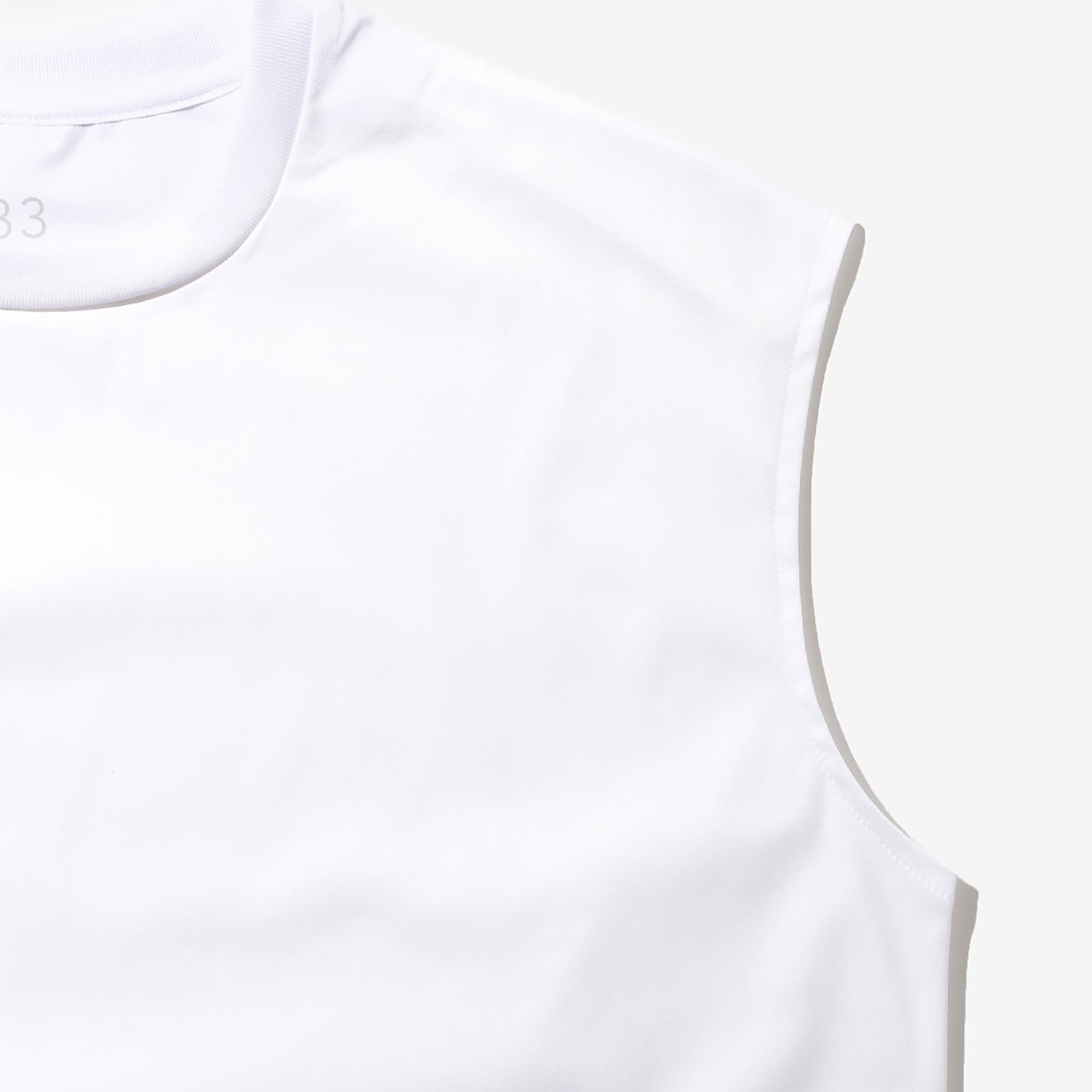 シルケット ノースリーブ 333_WW スノーホワイト – MINIMAL WARDROBE