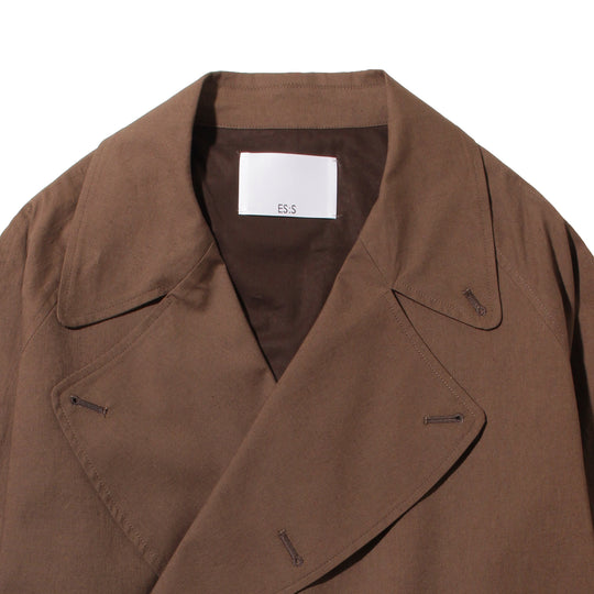 トレンチコート コットンリネン ブラウン
