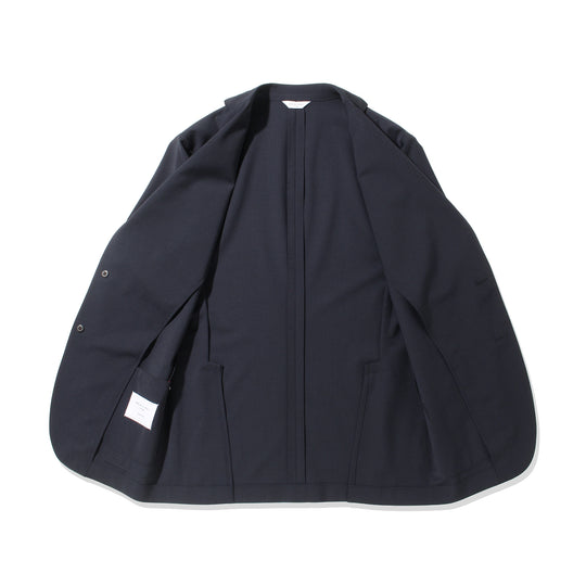 ウールストレッチ 2B シングルスーツ ネイビー