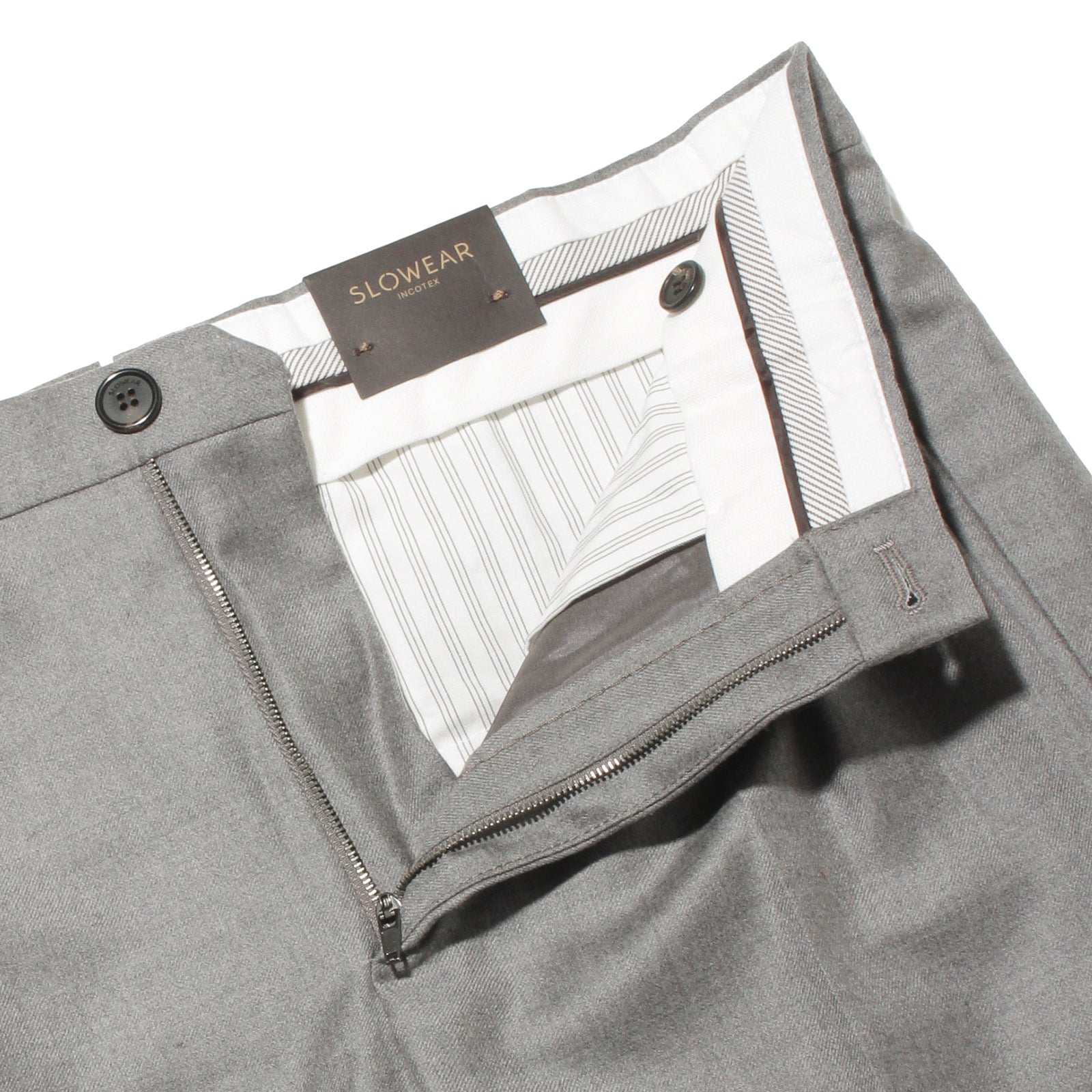 テーパードフィット1プリーツパンツ ライトグレー – MINIMAL WARDROBE