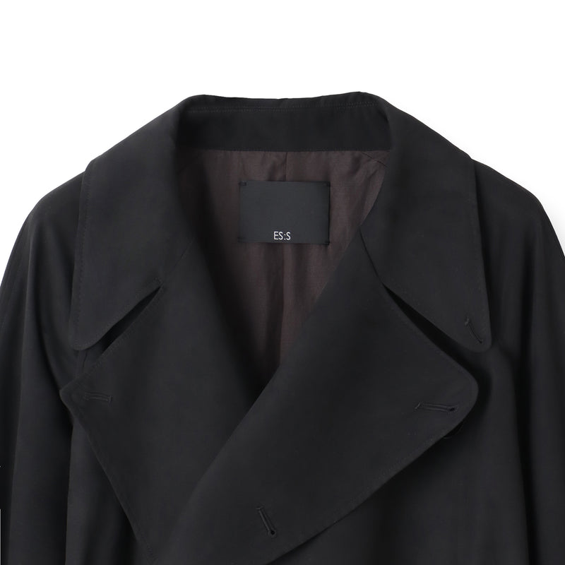 トレンチコート フェイクスエード ブラック(総裏地) – MINIMAL WARDROBE