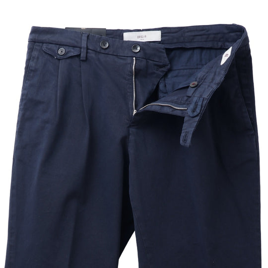 26AW BG02 コットンストレッチ 2プリーツパンツ ネイビー