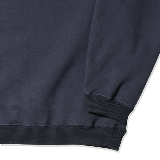 2026SS 【干場別注】OW加工裏毛クルー ネイビー