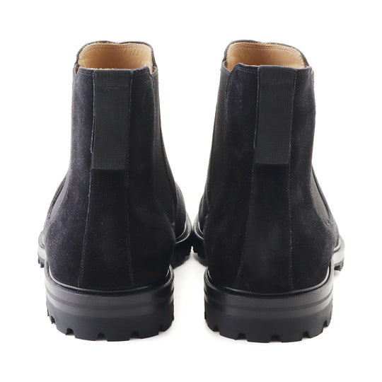 スエードチェルシーブーツ ブラック