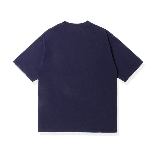 【MMW限定】【干場別注】LW加工20/-天竺T（Positano1973) ネイビー