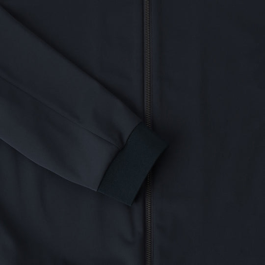 マットツイストスタンドカラー ジップアップジャケット ネイビー