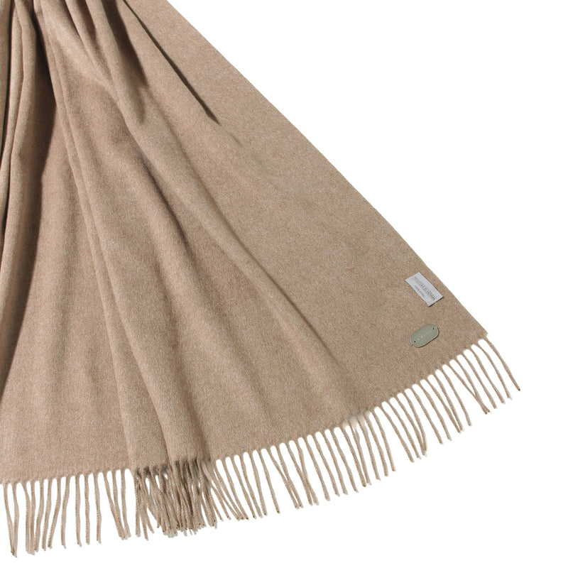 【干場別注カラー】100%シルクストール キャメル TESSITURA DI NOVARA製(Ermenegildo Zegnaグループ)