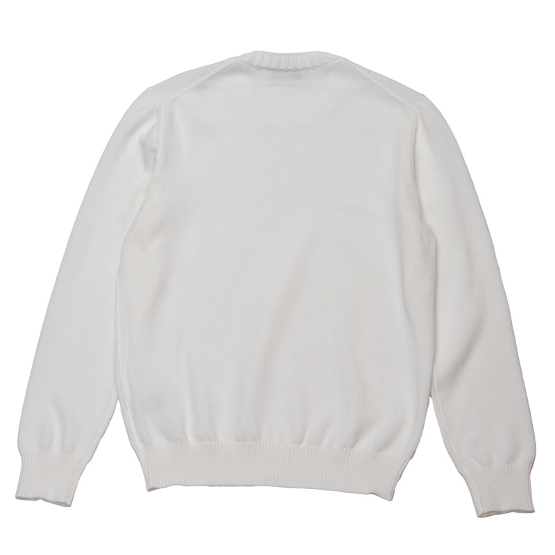 8G ソフトコットン リブ クルーネック L/SLV ホワイト – MINIMAL WARDROBE