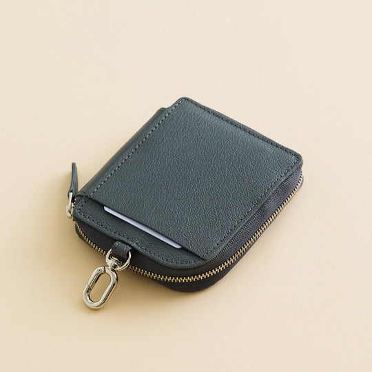 Key Case W Wキーケース 110 グレー&オフホワイト