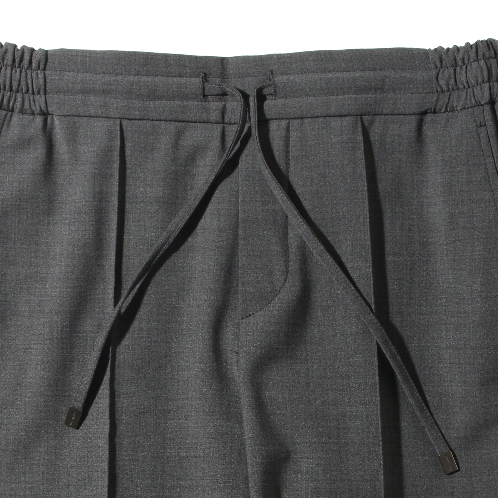 干場別注モデル新素材】H DUE 永久クリース ストレッチウールパンツ