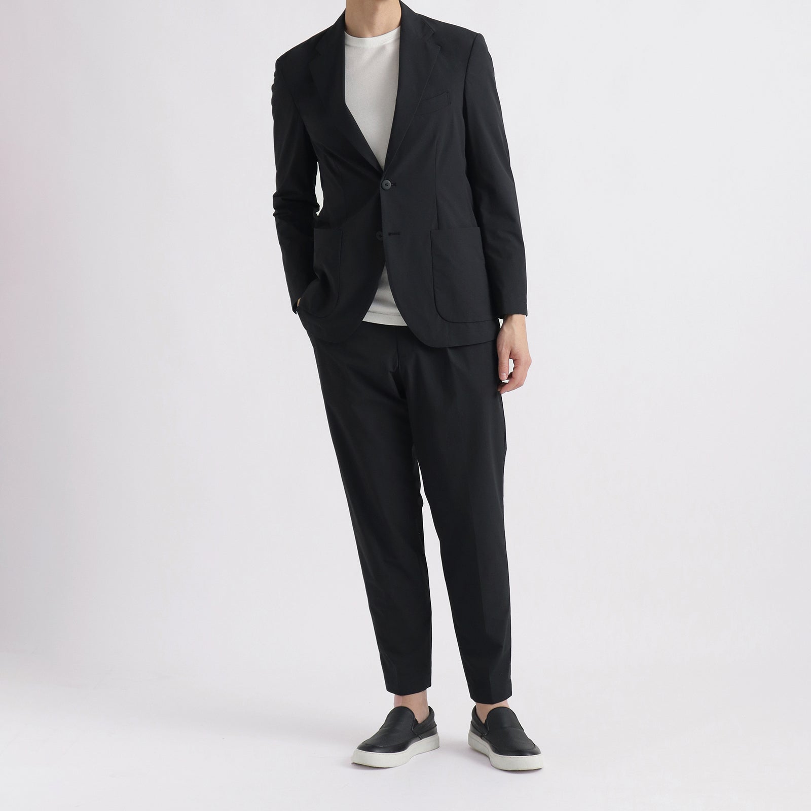 テックスナイロン2WAYストレッチ ジャケット ブラック – MINIMAL WARDROBE