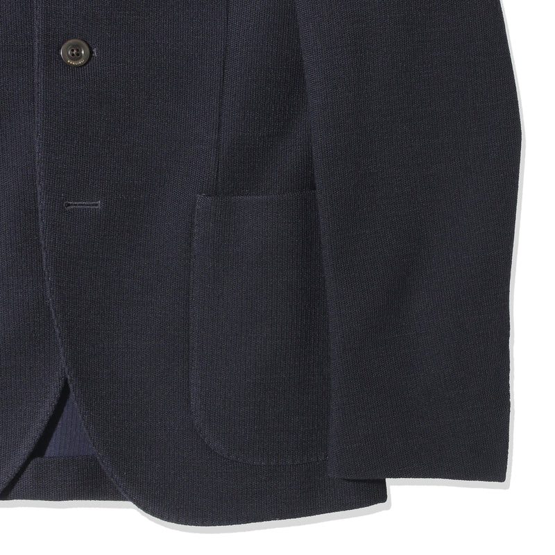 ウールコットンジャージー3Bシングルジャケット