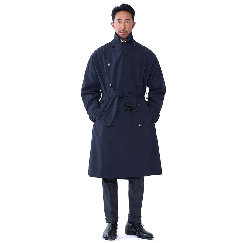ネイビートレンチ トレンチコート 青いコート TOMMY HILFIGER トレンチ