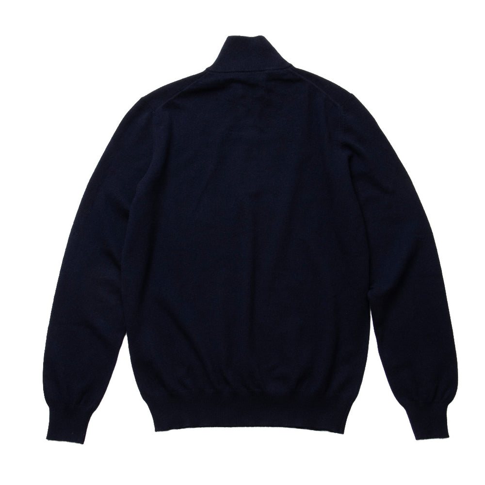 カシミヤ ハーフジップ ネイビー – MINIMAL WARDROBE