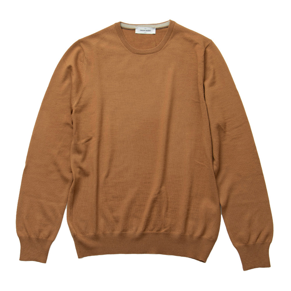 12G メリノウール クルーネック キャメル – MINIMAL WARDROBE