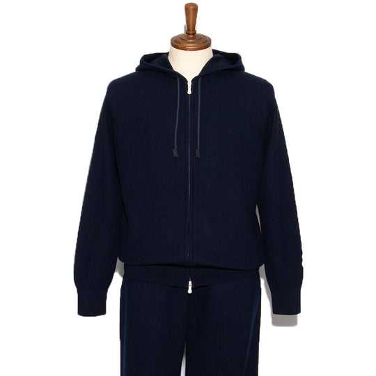【MMW限定】カシミヤ　ジャカードセットアップ ネイビー
