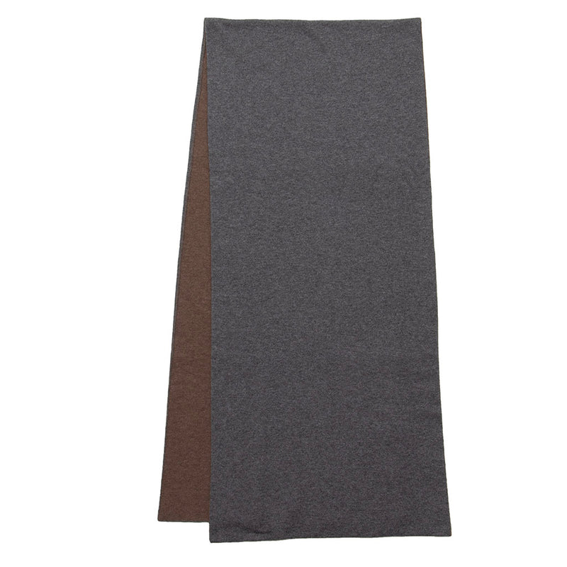 カシミヤ　ストール GRAY×BROWN