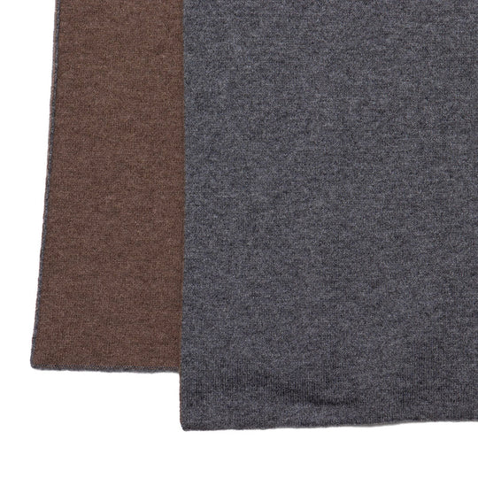 カシミヤ　ストール GRAY×BROWN