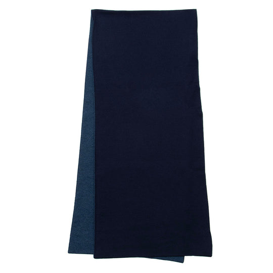 カシミヤ　ストール NAVY×BLUE