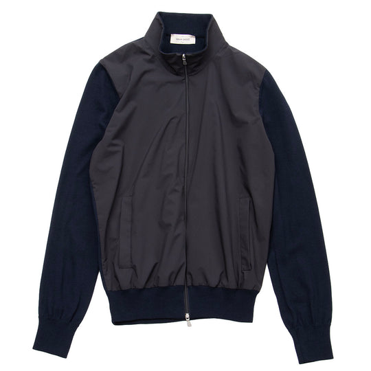 12G オーガニックコットン ナイロンブルゾン L/SLV ネイビー