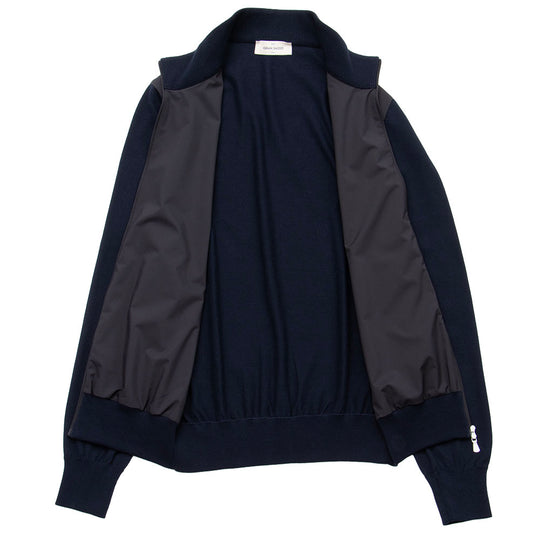 12G オーガニックコットン ナイロンブルゾン L/SLV ネイビー
