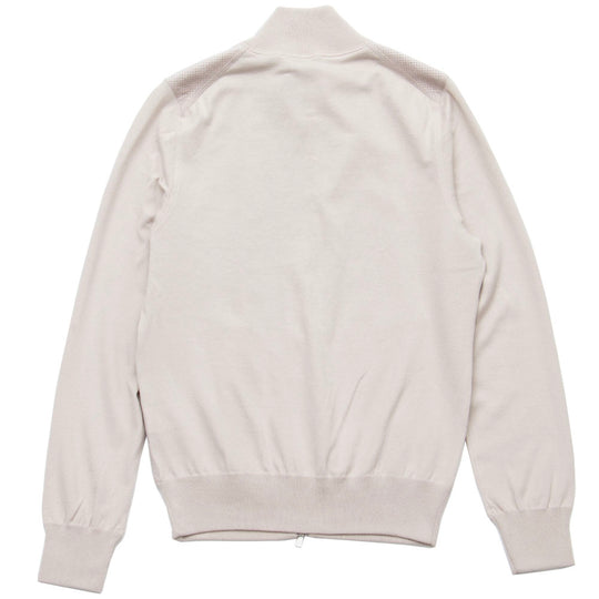 パンチングアルカンターラ Wジップ ブルゾン L/SLV グレージュ