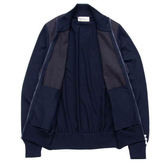 パンチングアルカンターラ Wジップ ブルゾン L/SLV ネイビー