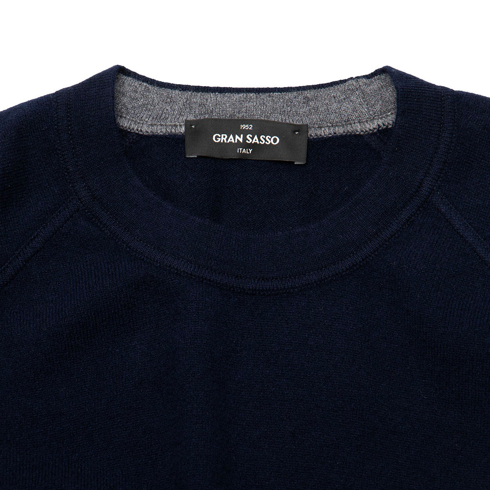 カシミヤ クルーネック ネイビー – MINIMAL WARDROBE（ミニマルワード