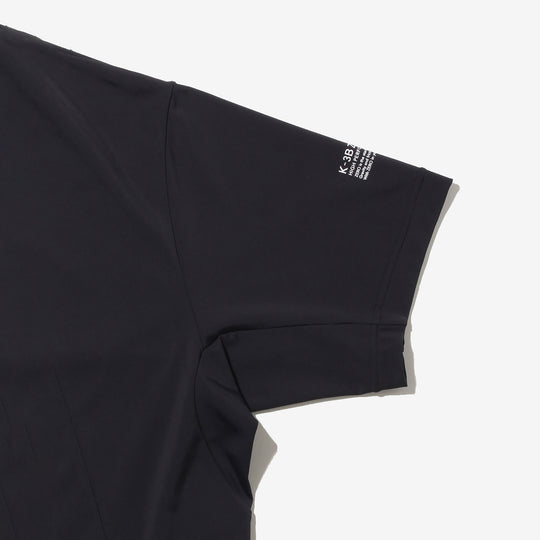24HR-WEARABLE(COOL) モックネックシャツ ブラック 0_341_NN