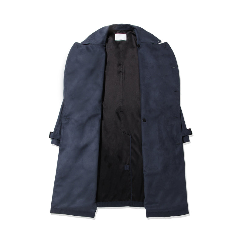 トレンチコート フェイクスエード ネイビー – MINIMAL WARDROBE