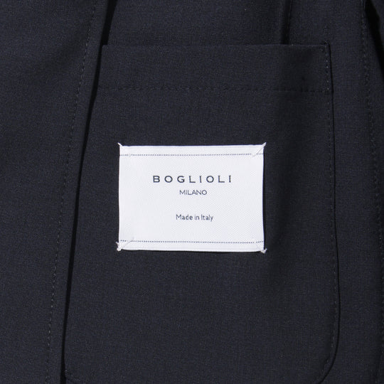 ウールストレッチ 2B シングルスーツ ネイビー