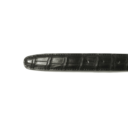 【干場自腹買いモデル】クロコダイルベルト ブラック