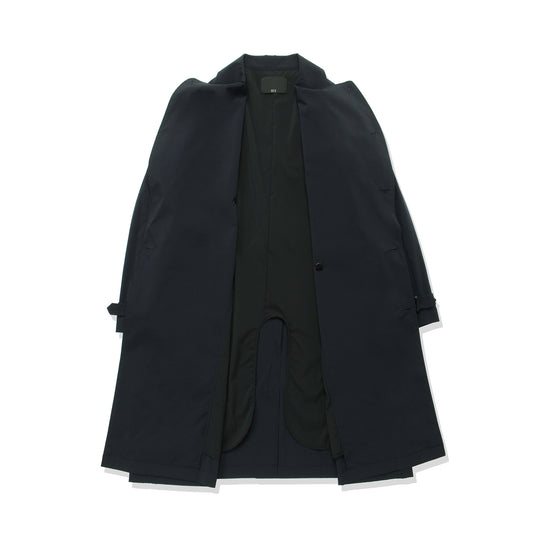 トレンチコート ポリエステルタイプライター ネイビー(総裏地)