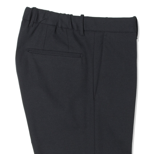 テクノジャージー バーズアイ ノープリーツ  ブルー