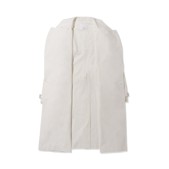 トレンチコート コットンリネン ホワイト