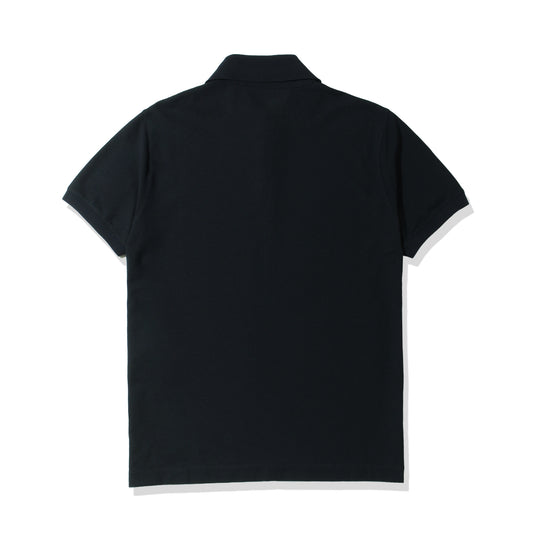 ICE COTTON & CREPE 半袖ポロ ネイビー