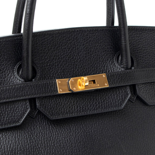 【銀行振込専用商品】Hermes バーキン アルデンヌ ブラック×ゴールド