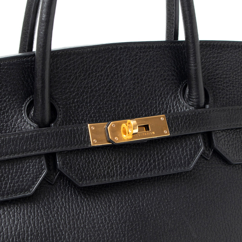 【銀行振込専用商品】Hermes バーキン アルデンヌ ブラック×ゴールド