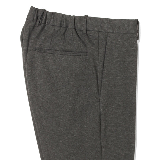 テクノジャージー バーズアイ ノープリーツ  ミディアムグレー