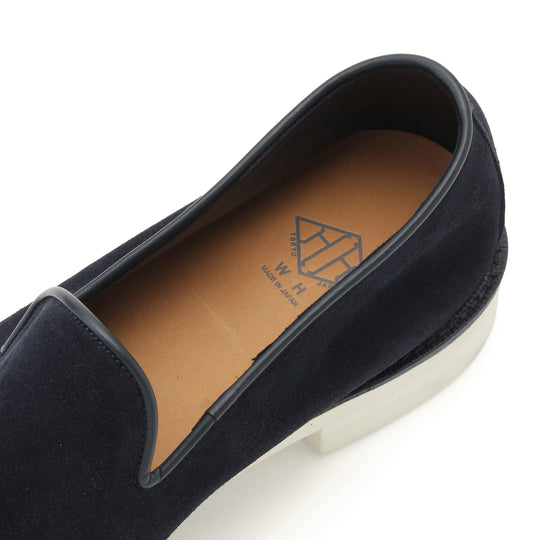 チャールズＦステッド SUPERBUCK スエード アンライニング スリッポン ネイビー