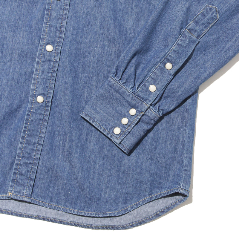 【干場別注】VINTAGE BLUE DENIM WESTERN SHIRTS