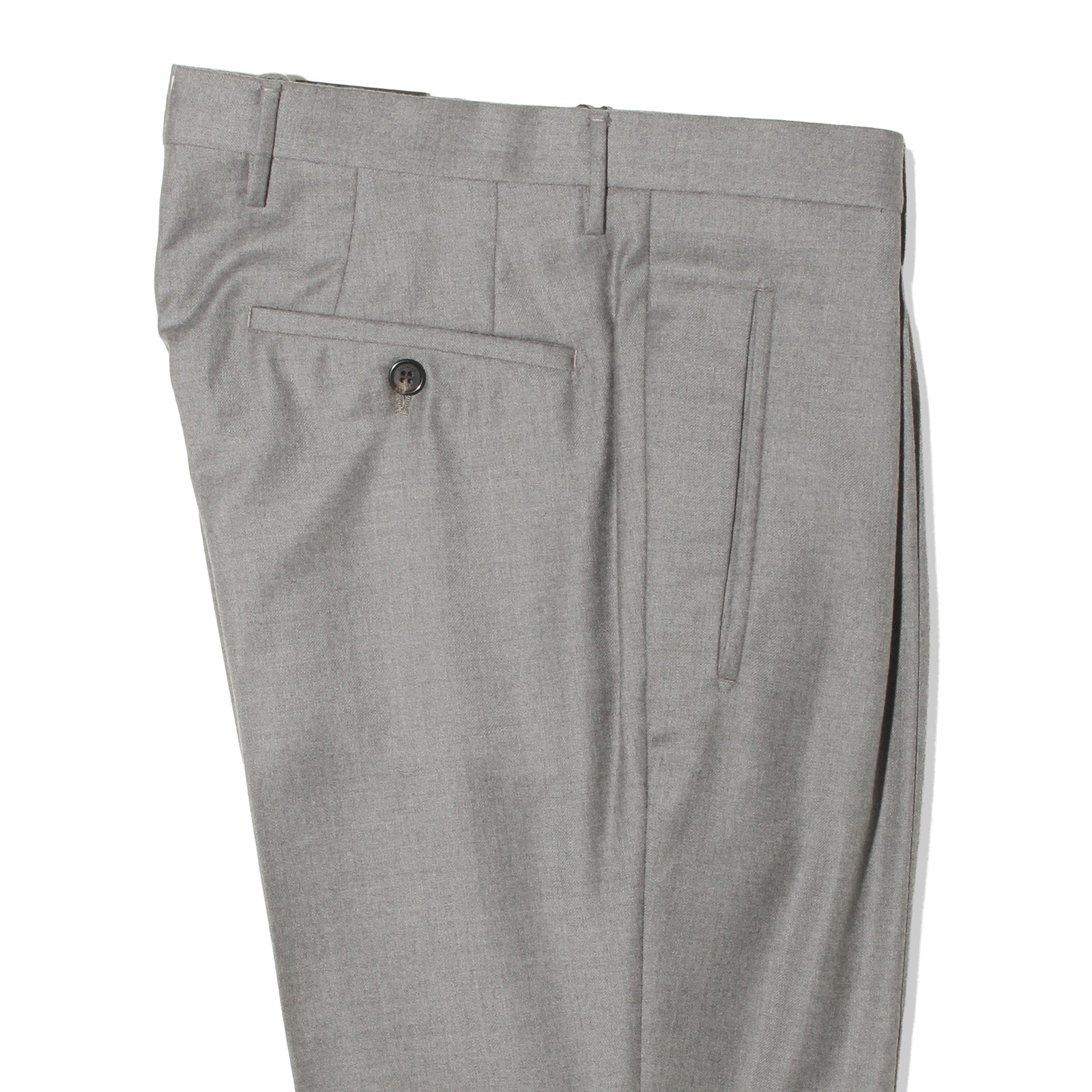 テーパードフィット1プリーツパンツ ライトグレー – MINIMAL WARDROBE