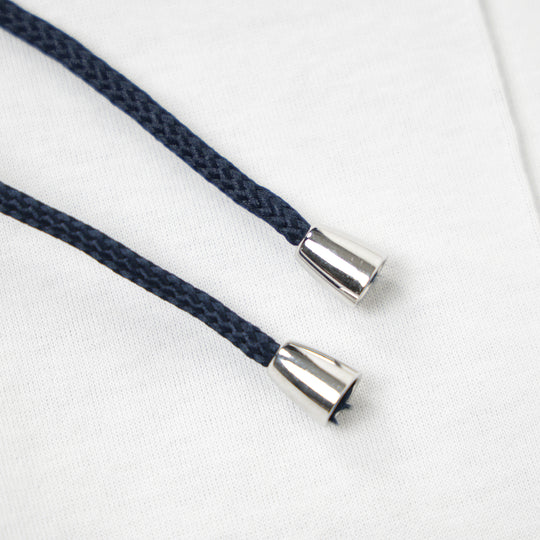 永久クリース パンツ コットン ホワイト/グレー