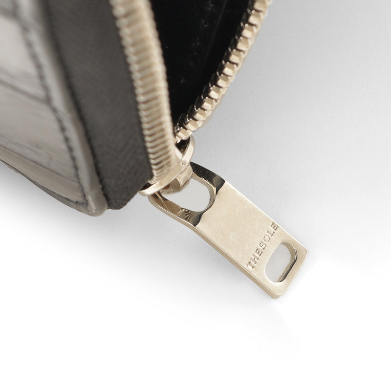 クロコダイル L字ロングジップウォレット ブラック – MINIMAL WARDROBE